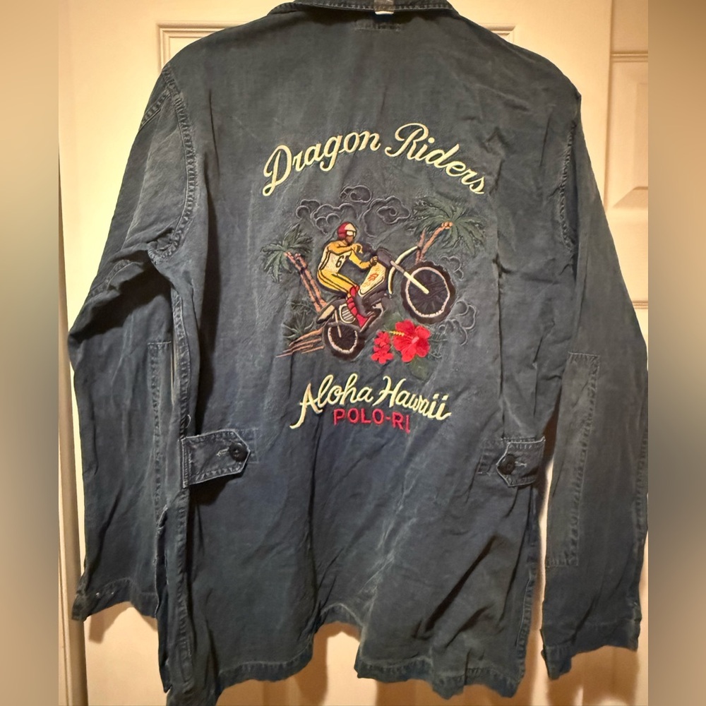 Polo Ralph Lauren denim work jacket with embroidery - size small